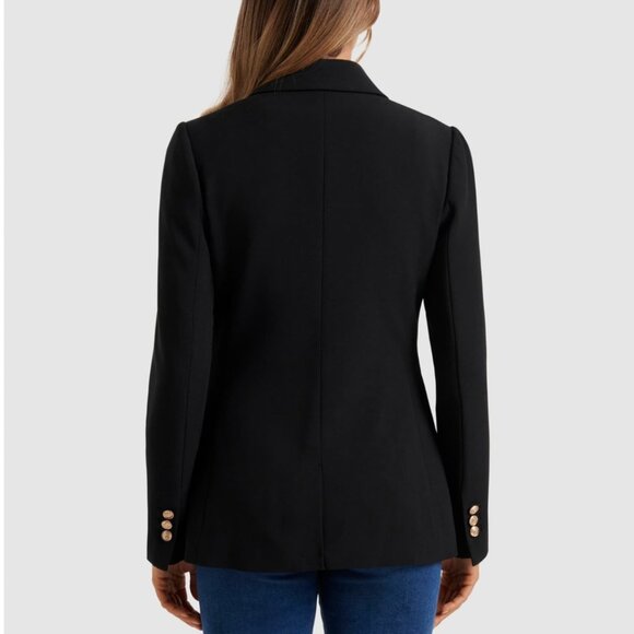 NWT Ever New Milly Military Button Blazer, Black Sz 2 - Picture 4 of 9